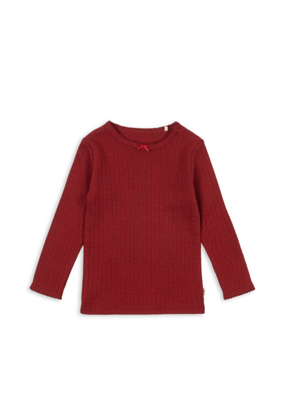 Konges Sløjd Minnie Blouse GOTS - Red Dahlia