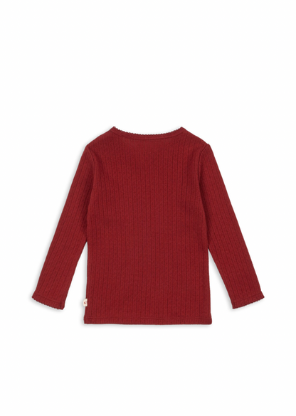 Konges Sløjd Minnie Blouse GOTS - Red Dahlia