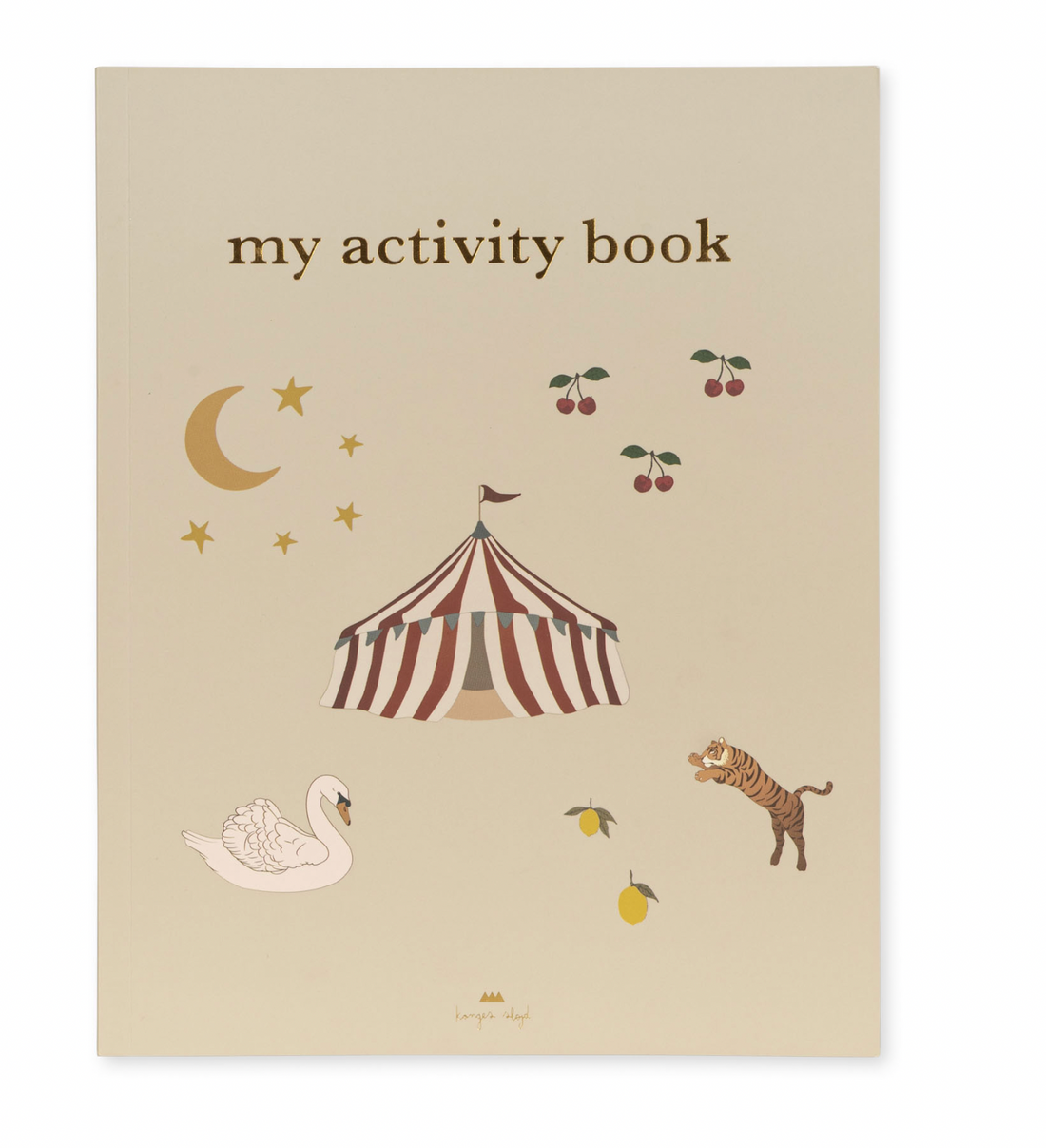 Konges Sløjd Activity Book With Color Pencil - Off White