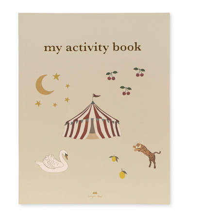 Konges Sløjd Activity Book With Color Pencil - Off White