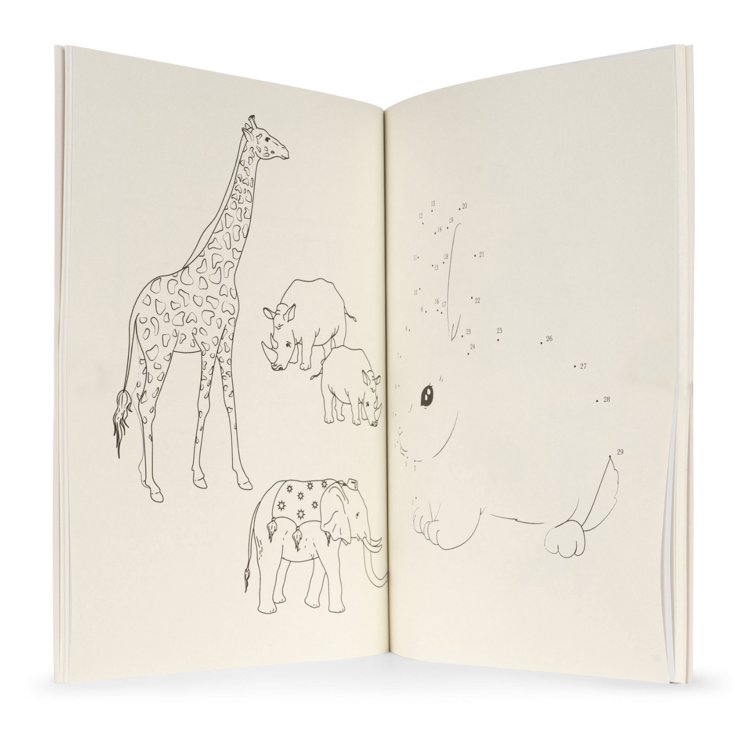 Konges Sløjd Activity Book With Color Pencil - Off White