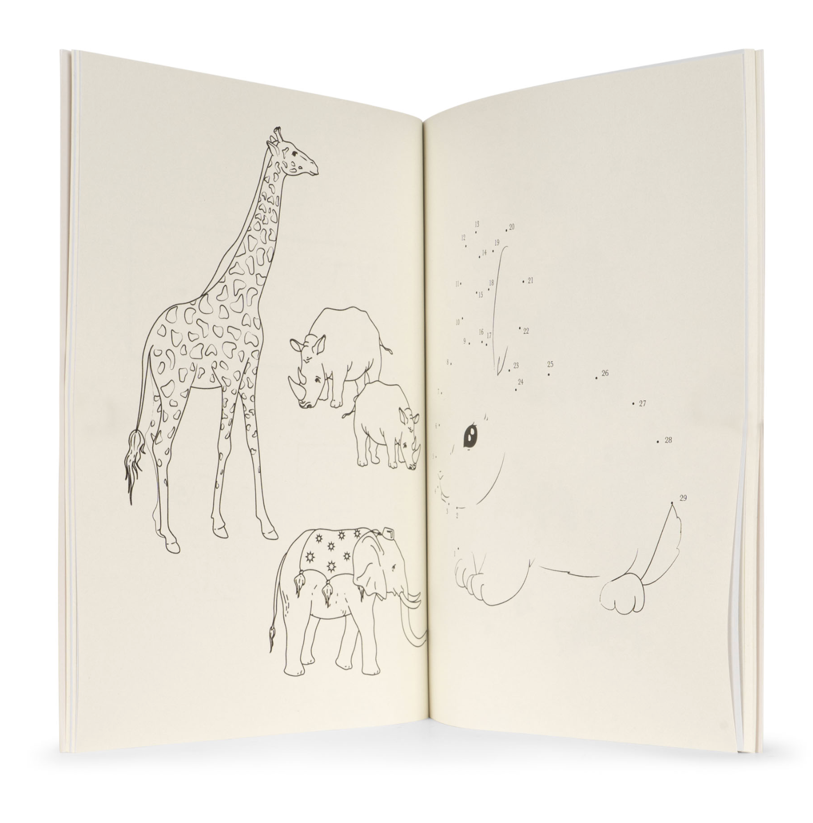 Konges Sløjd Activity Book With Color Pencil - Off White