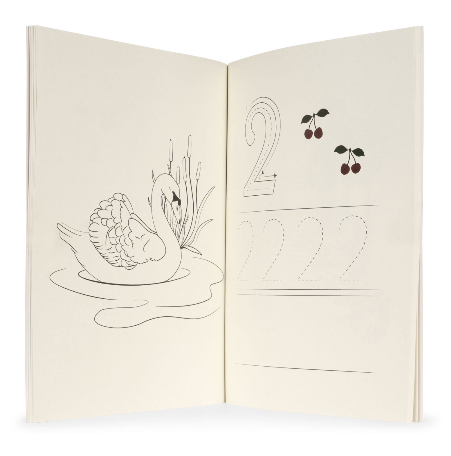 Konges Sløjd Activity Book With Color Pencil - Off White