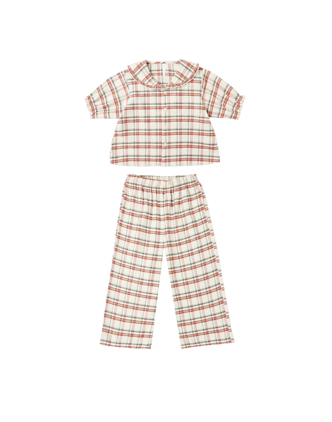 Rylee + Cru Ruffle Pajamas - Holiday Flannel