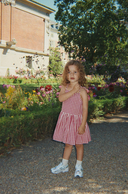 Konges Sløjd Isotta Dress GOTS - Raspberry Check