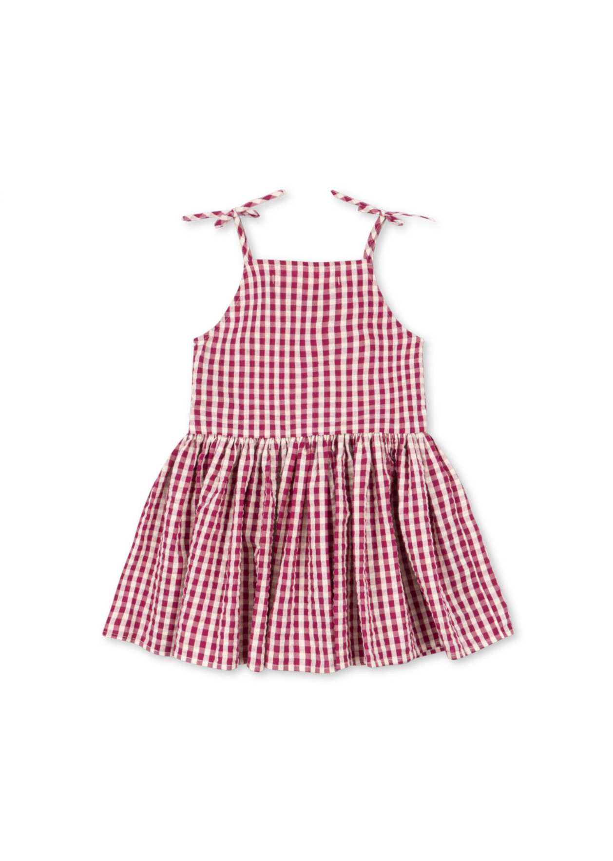 Konges Sløjd Isotta Dress GOTS - Raspberry Check
