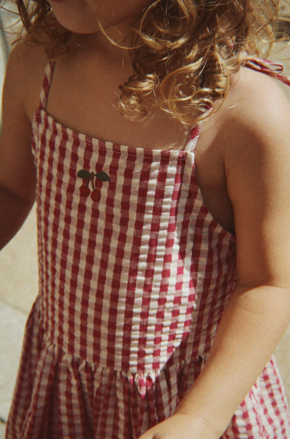 Konges Sløjd Isotta Dress GOTS - Raspberry Check