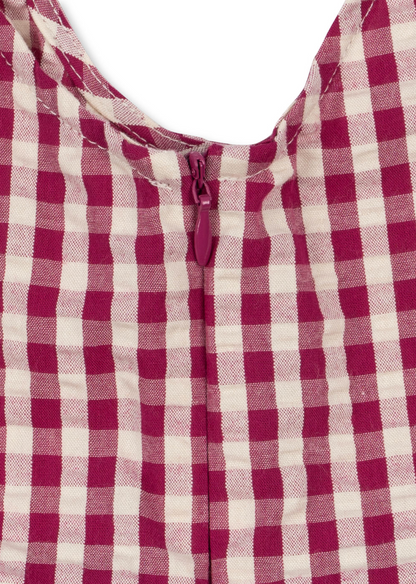 Konges Sløjd Isotta Dress GOTS - Raspberry Check