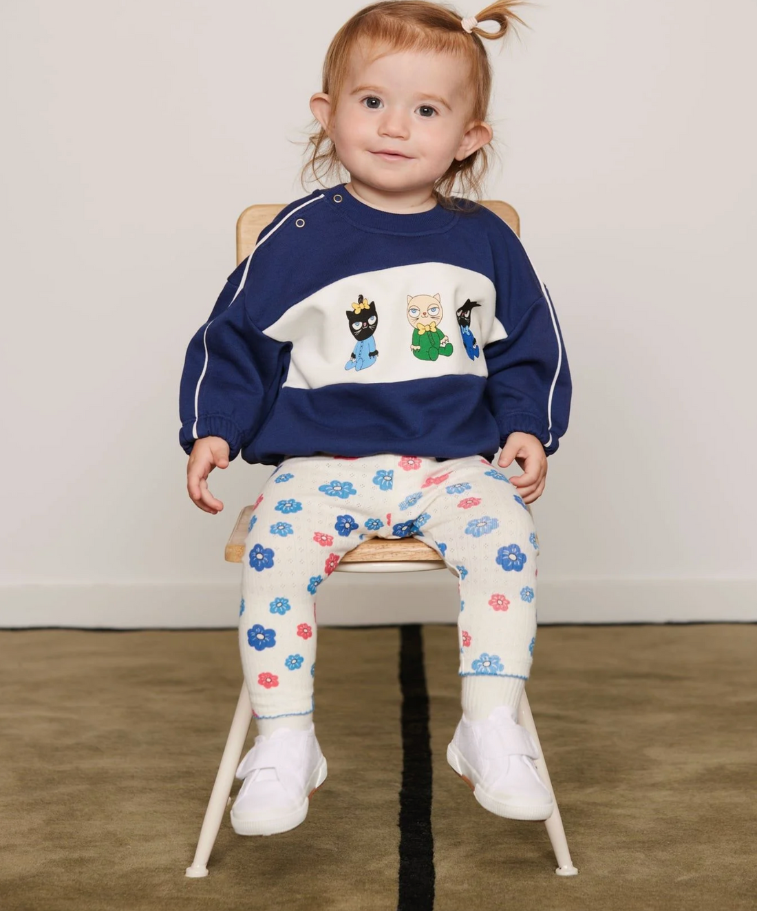 Mini Rodini Flowers Aop Pointelle Leggings - Multi