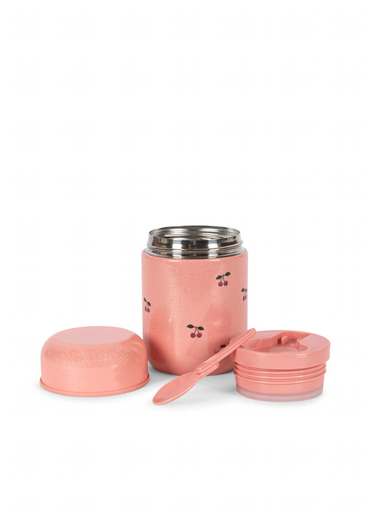 Konges Sløjd Glitter Thermo Food Jar - Cherry Glitter