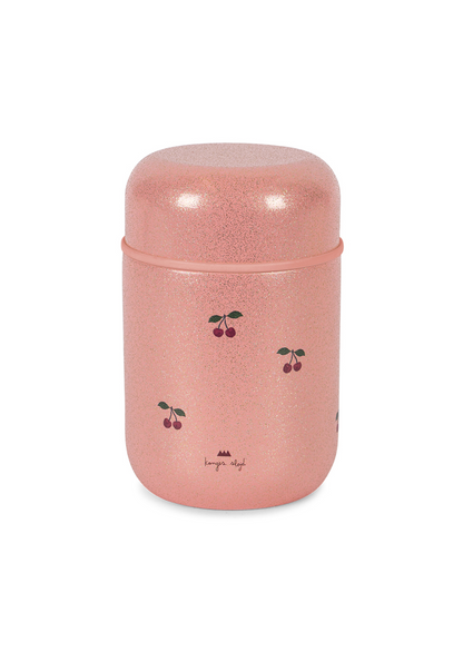 Konges Sløjd Glitter Thermo Food Jar - Cherry Glitter