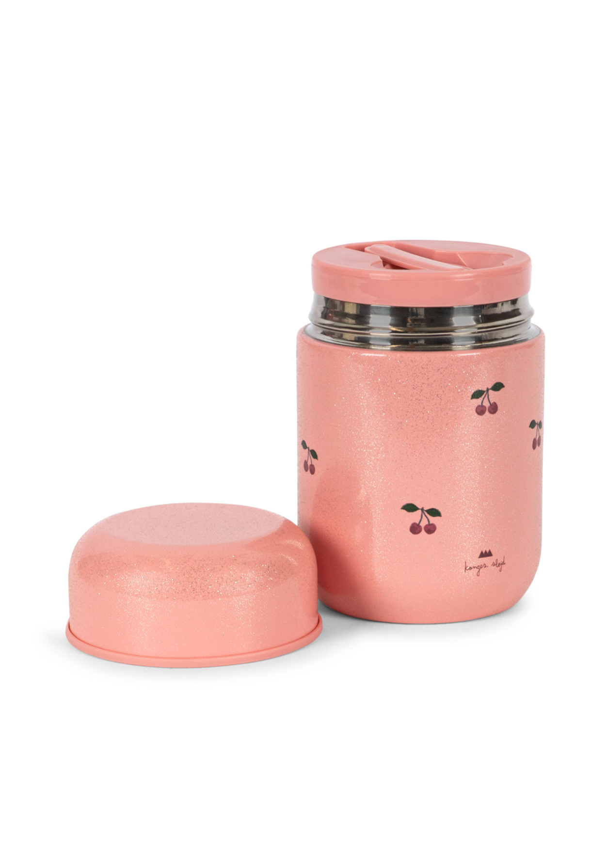Konges Sløjd Glitter Thermo Food Jar - Cherry Glitter