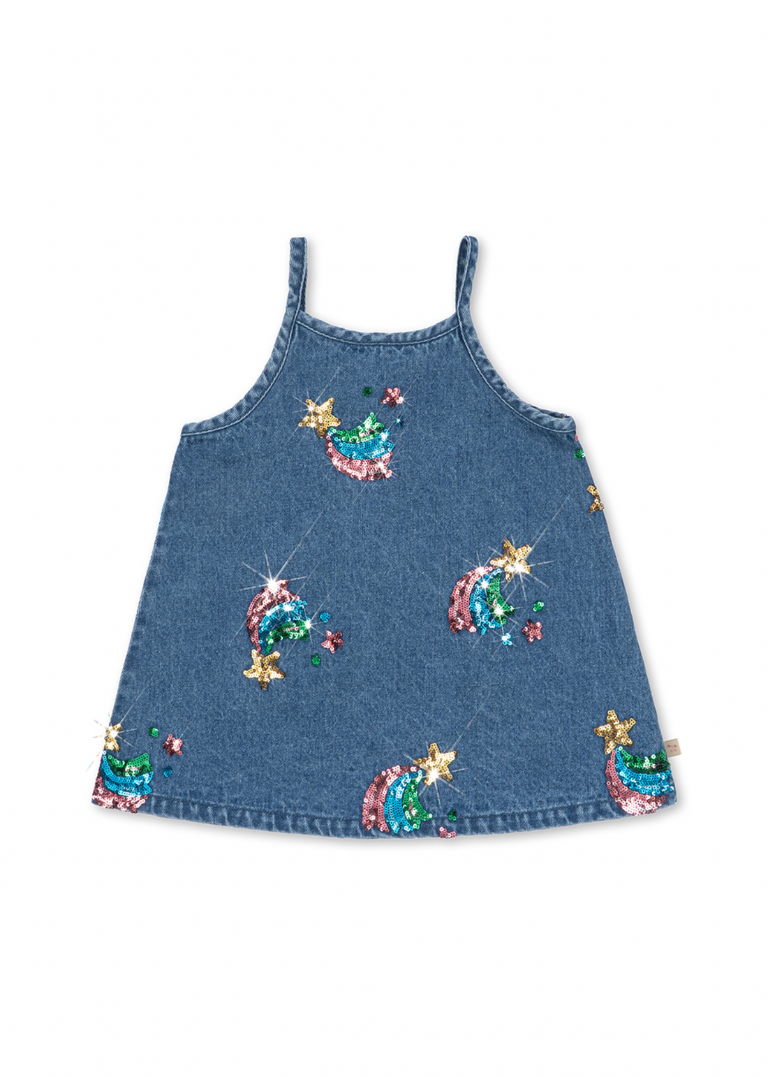Konges Sløjd Magot Sequin Strap Dress Gots - Rainbow Star