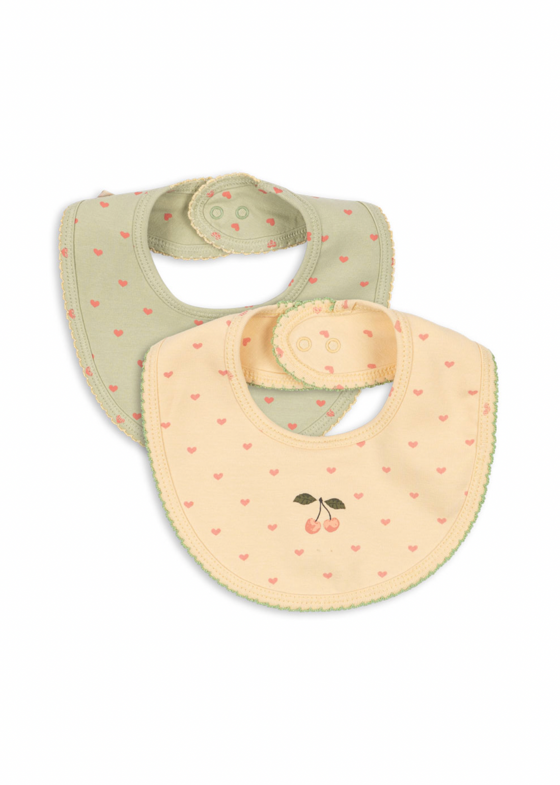 Konges Sløjd Basic 2 Pack Bibs - Coeur Golden / Coeur Lint