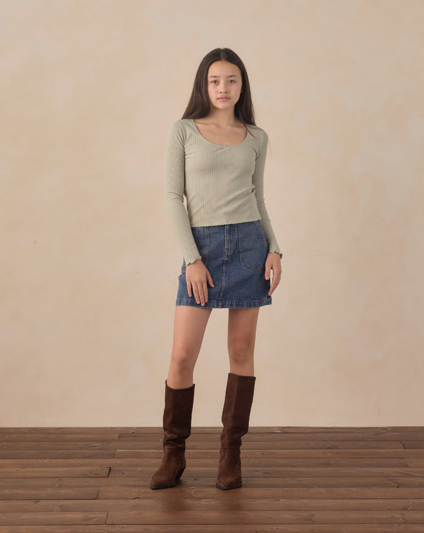 Rylee + Cru Teen Tennessee Mini Skirt - Indigo