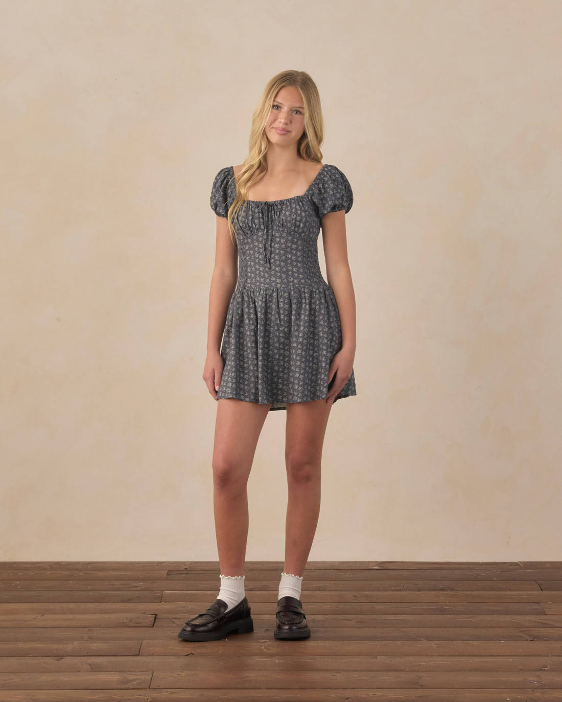 Rylee + Cru Teen Alex Dress - Heart Ditsy