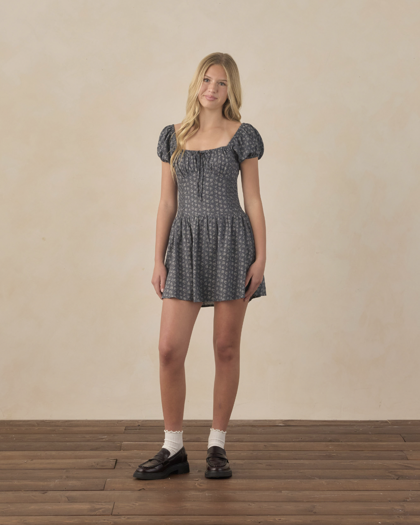 Rylee + Cru Teen Alex Dress - Heart Ditsy