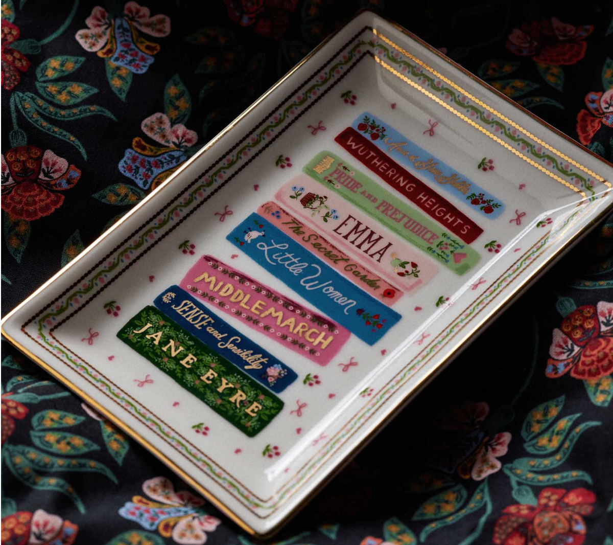 Rifle Paper Co. Porcelain Catchall Tray - Ladies Night