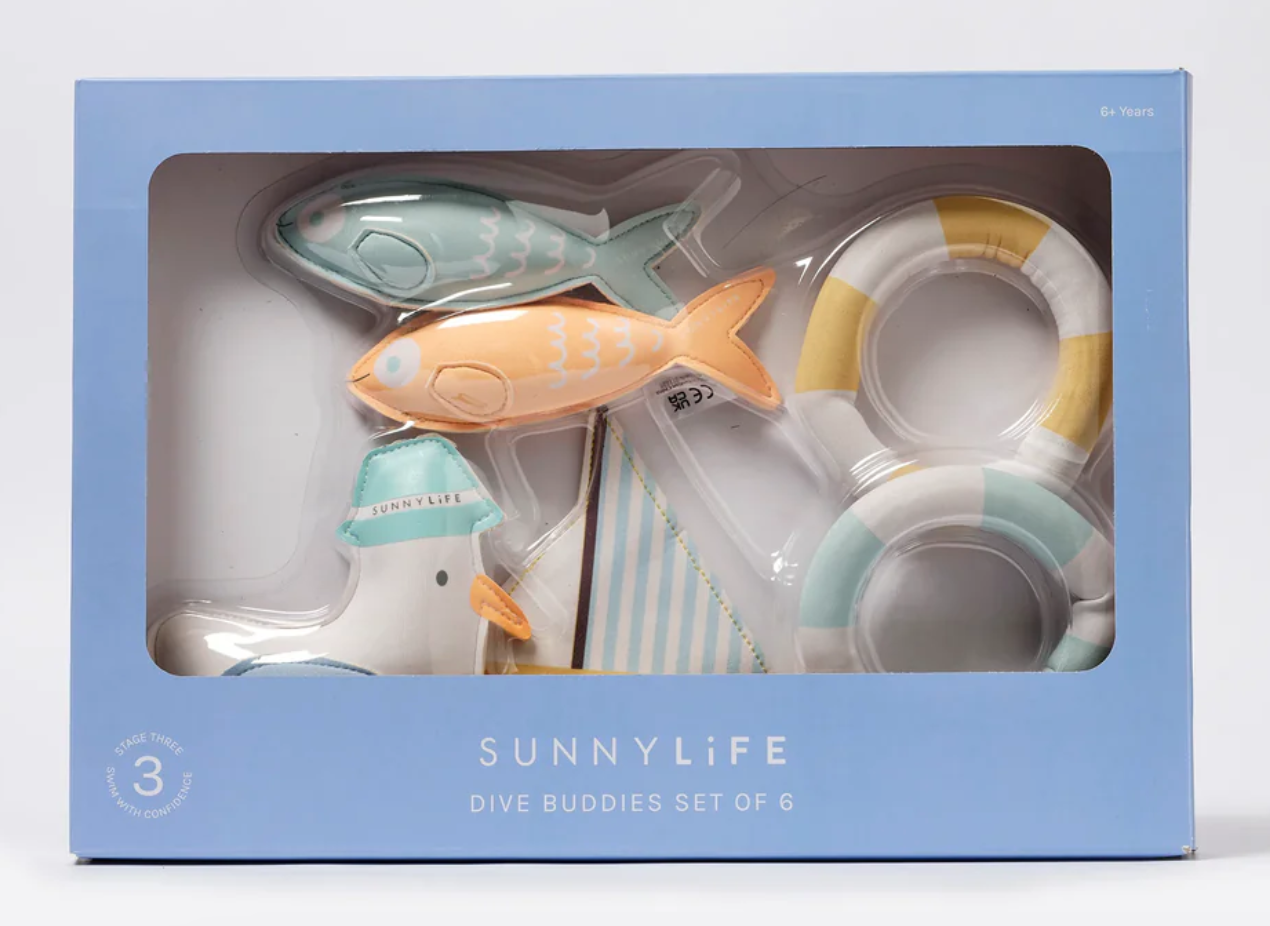 Sunny Life Dive Buddies Sid the Seagull - Multi Set of 6