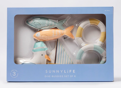 Sunny Life Dive Buddies Sid the Seagull - Multi Set of 6