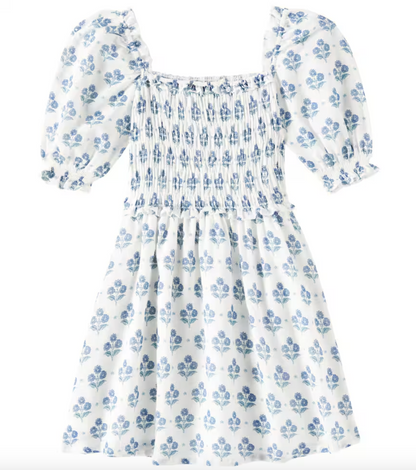 The New Society Eleni Dress - Hyacinth Print