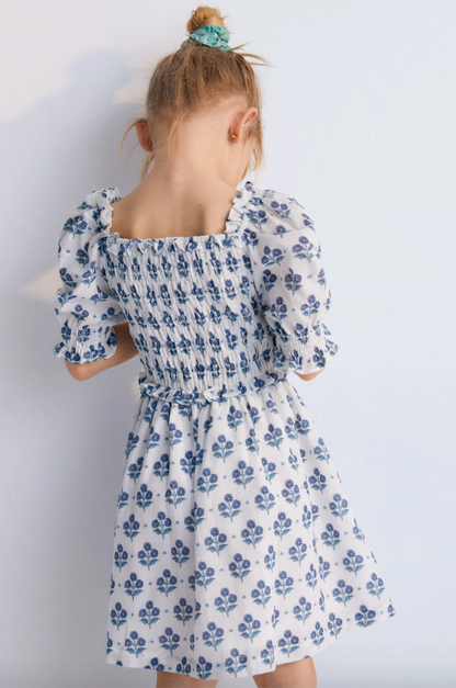 The New Society Eleni Dress - Hyacinth Print
