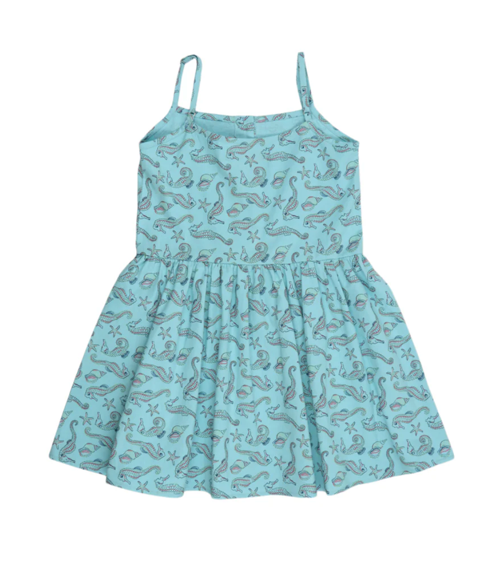 The New Society Lo Dress - Seahorses Print