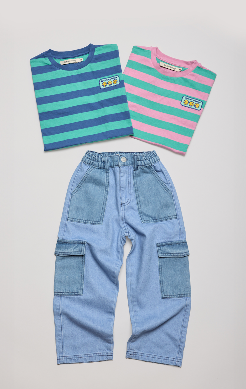 The New Society Edelssa Pant - Color Block Denim