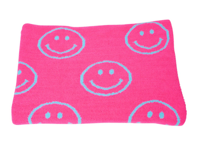 Malibu Sugar Smiley Face Blanket
