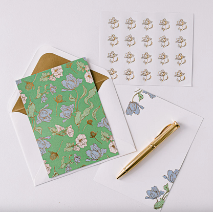 Good Juju Ink Les Fleurs Parisiennes Luxury Stationery Set