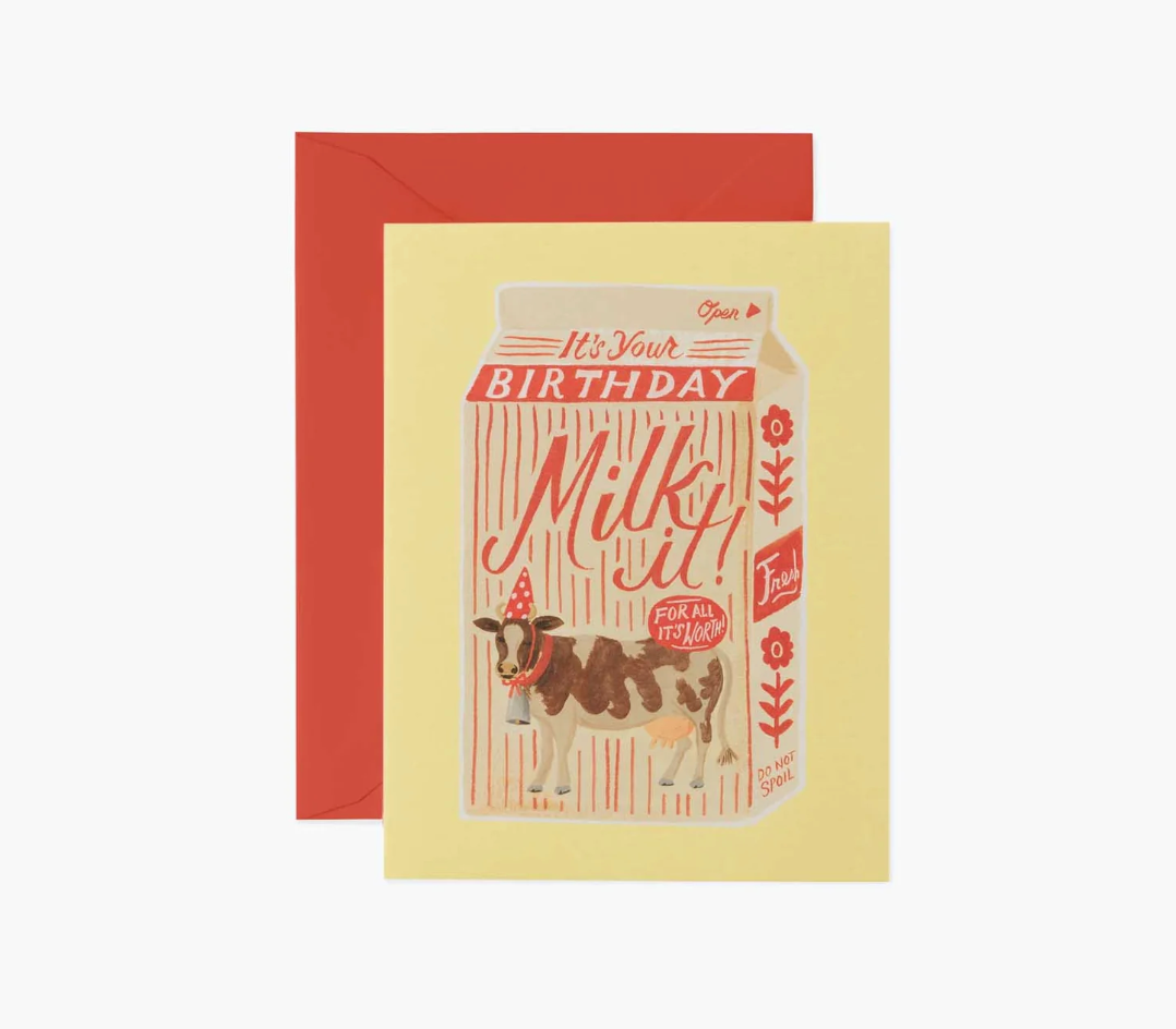 Rifle Paper Co. Milk It Birthday Card