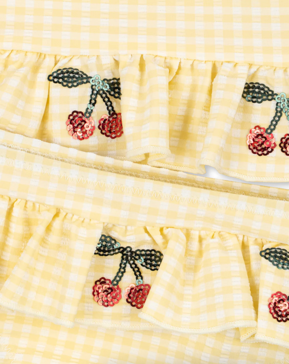 Konges Sløjd Etta Bikini - Banana Almond Check