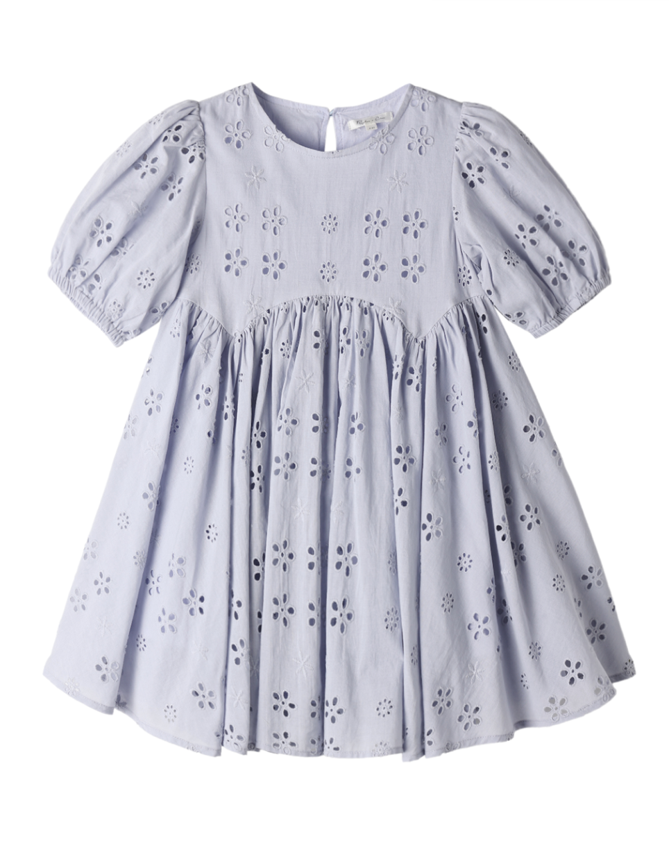 Rylee + Cru Rose Dress - Periwinkle