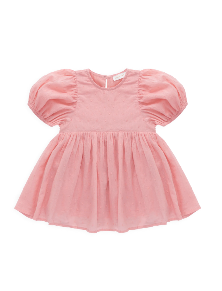 Jamie Kay Organic Cotton Frannie Dress - Swiss Pink