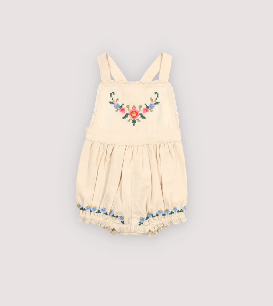 The New Society Narcise Baby Romper - Ecru