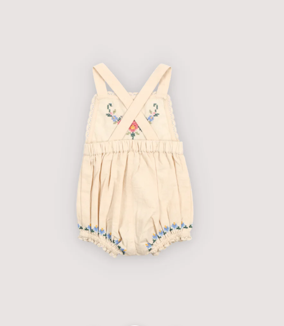 The New Society Narcise Baby Romper - Ecru