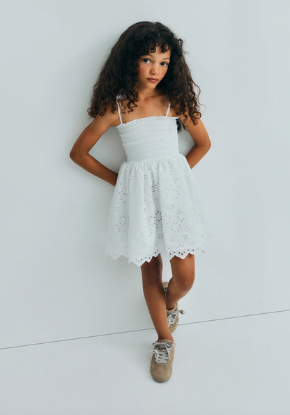 The New Society Sakura Dress - Pure Cloud