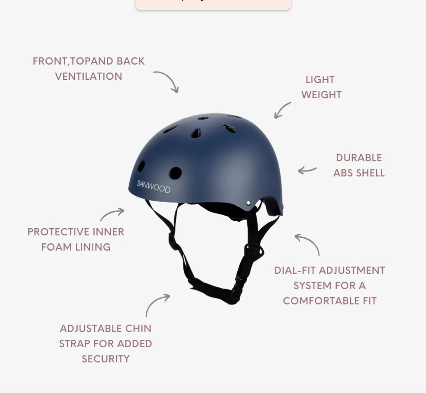 Banwood Helmet- Matte Navy