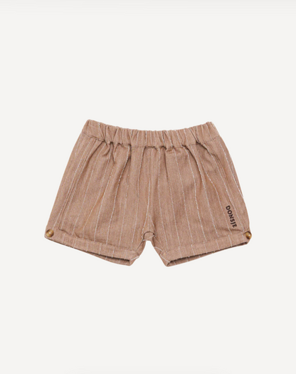Donsje Dantien Shorts -Milk Chocolate Striped