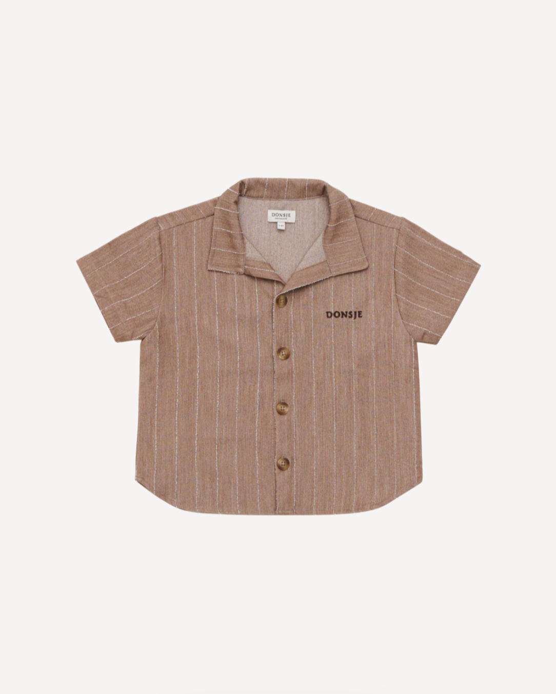 Donsje Lucian Shirt -Milk Chocolate Striped