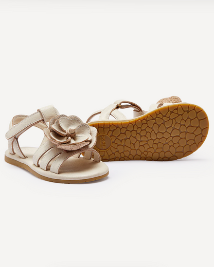 Donsje Iles Fields Sandals - White Buttercup / Cream Leather