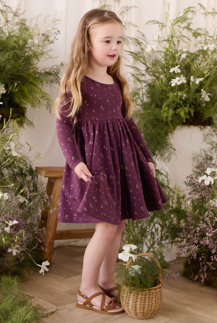 Jamie Kay Tallulah Dress - Dina Fig