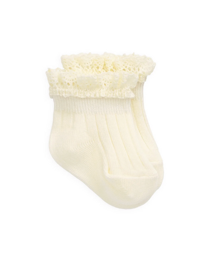 Jamie Kay Emily Ankle Sock - Parchment