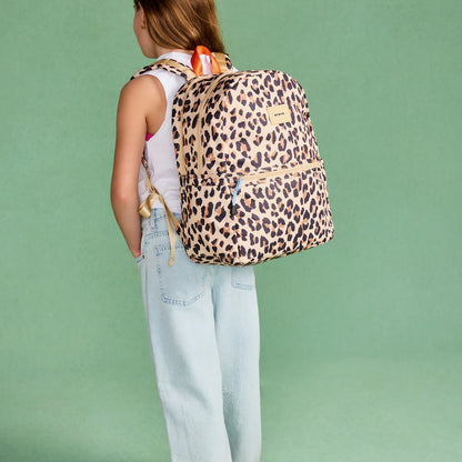 State Bags Kane Double Pocket Backpack - Leopard