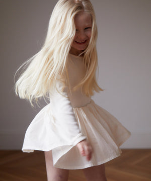 Oeuf Flouncy Dress - Gardenia
