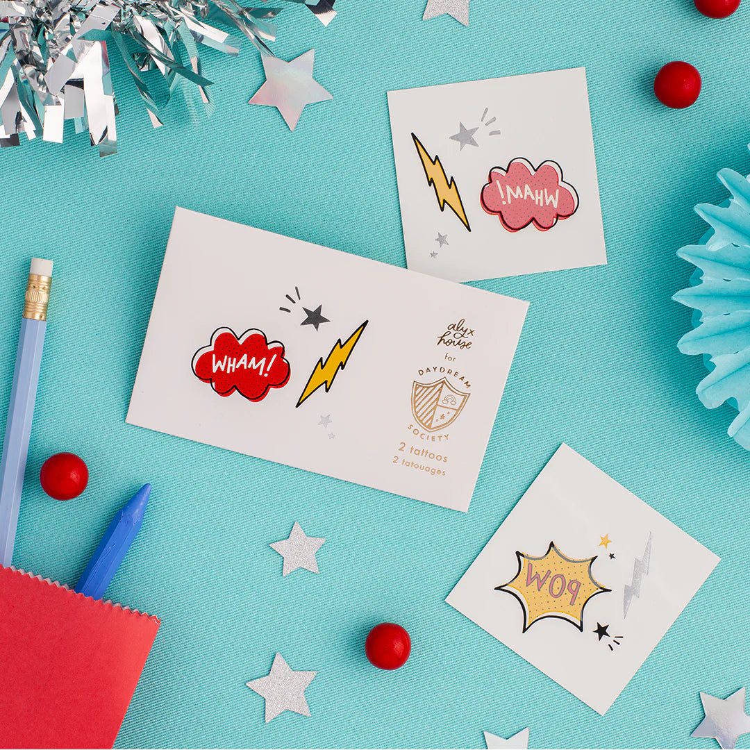 Daydream Society Superhero Temporary Tattoos