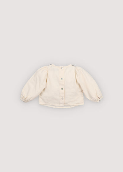 The New Society Tamara Baby Blouse - Moonlight White