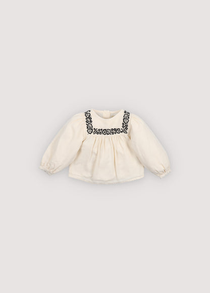The New Society Tamara Baby Blouse - Moonlight White