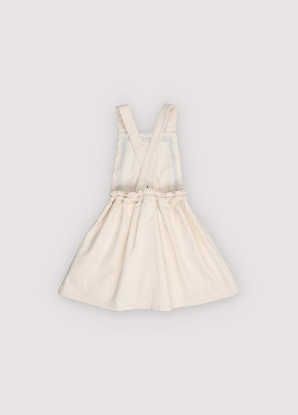 The New Society Tamara Pinafore Dress - Moonlight White