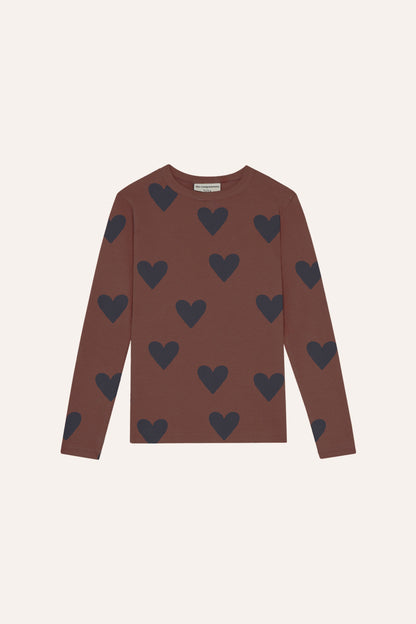 The Campamento Hearts Brown T-shirt - Brown